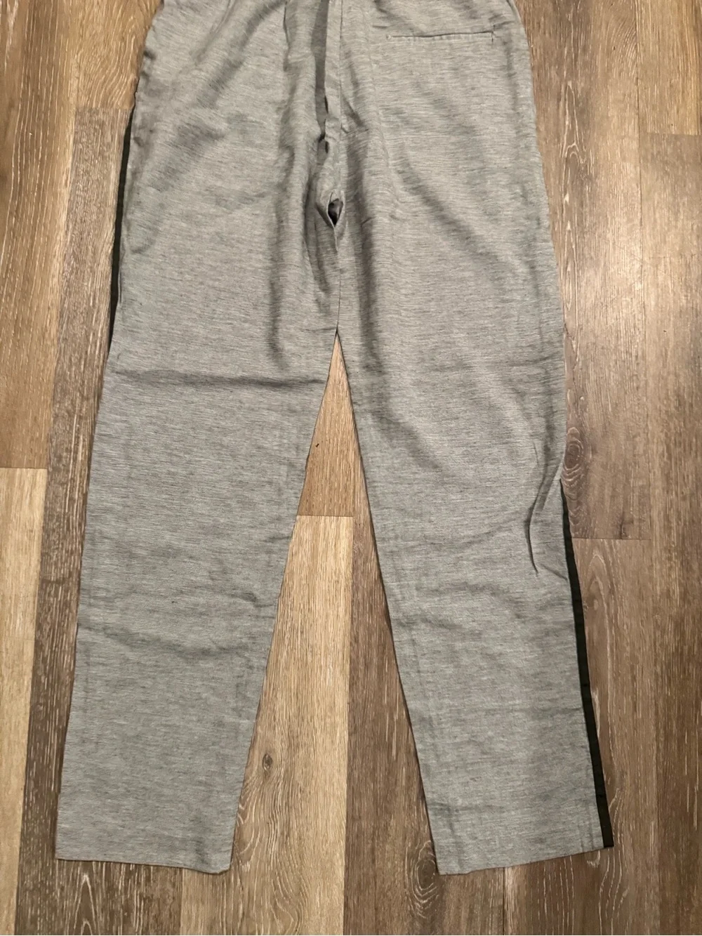 Zara trafuluc linen gray with green stripe trouser